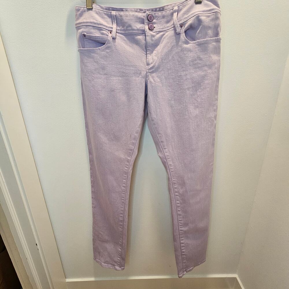 Lilly Pulitzer Worth Straight Jeans Lilac Size 12